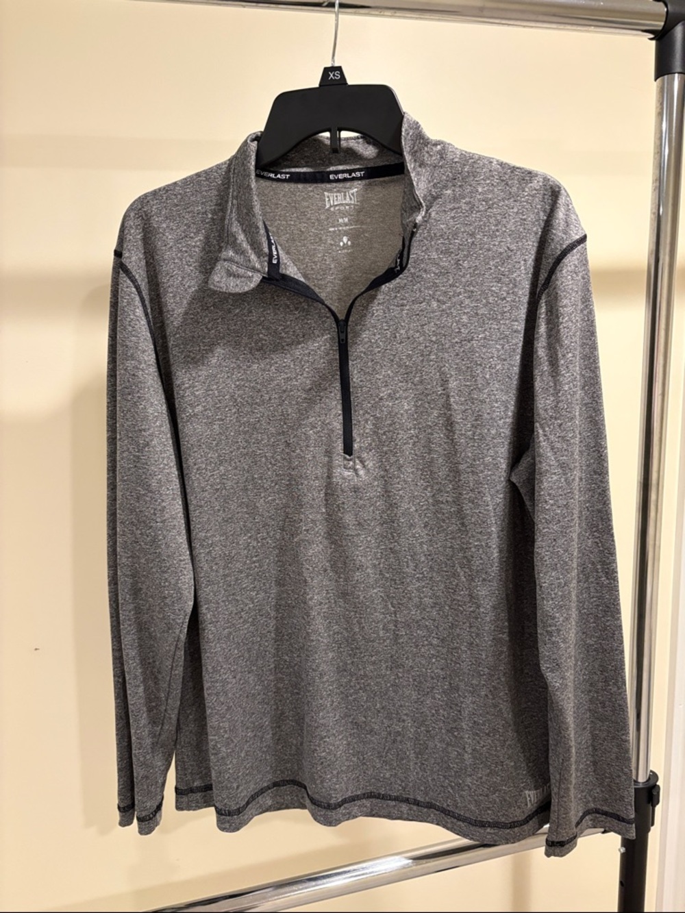 Everlast Heather Gray Half-Zip Athletic Pullover